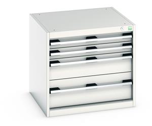Bott Professional Cubio Tool Storage Drawer Cabinets 65cm x 65cm Drawer Cabinet 650 mm high 4 drawers